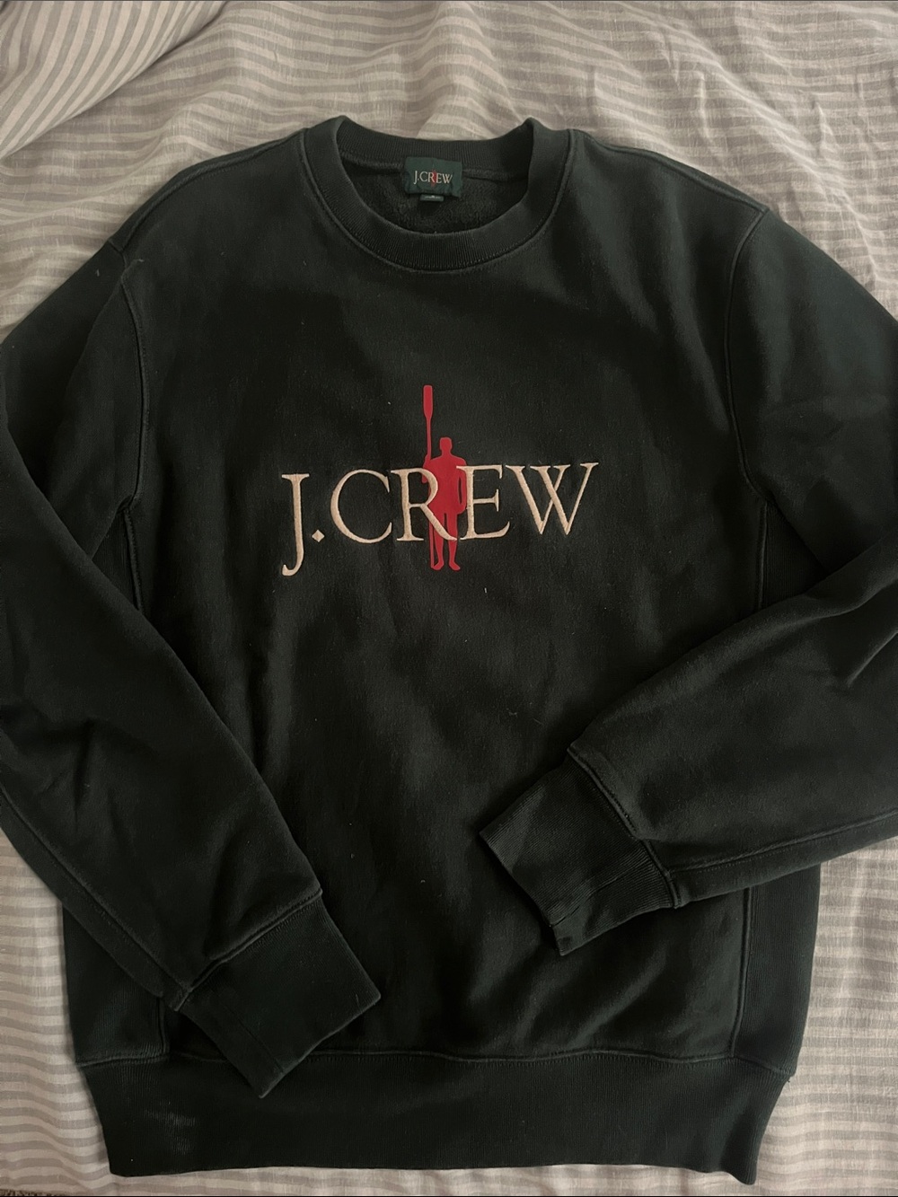 J.Crew Heritage Crewneck Sweatshirt with Red Logo